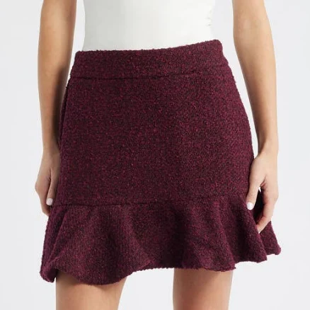 Friends Like These Bouclé Mini Skirt