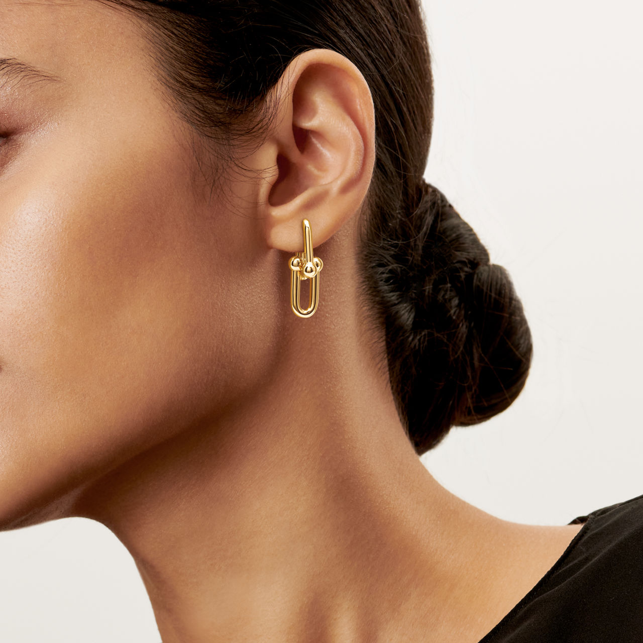 Large Link Earrings