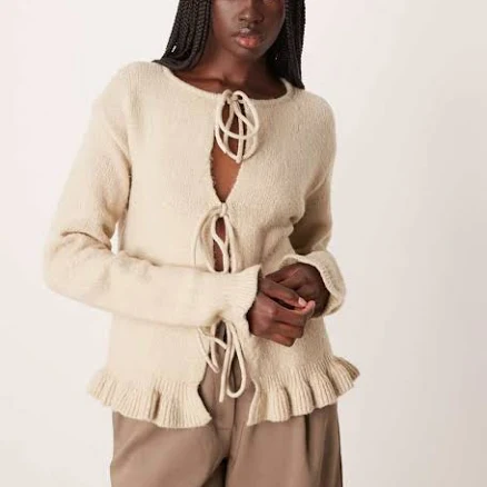 Vila Knit cardigan 'VICamma' female plain colored