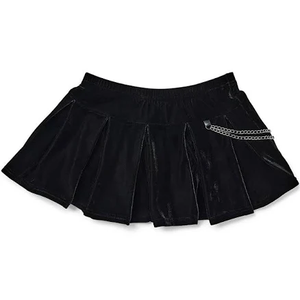 Spencer's Velvet Chain Micro Skirt
