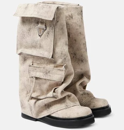 Attico fern Robin' Boots - Gray