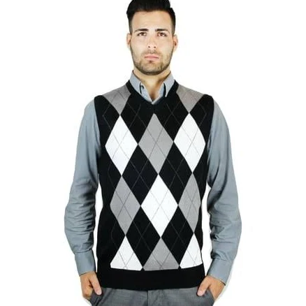 Blue Ocean Men's Argyle Sweater Vest