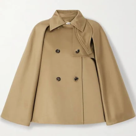 Loewe Women's Double-Breasted Cape Trench Jacket