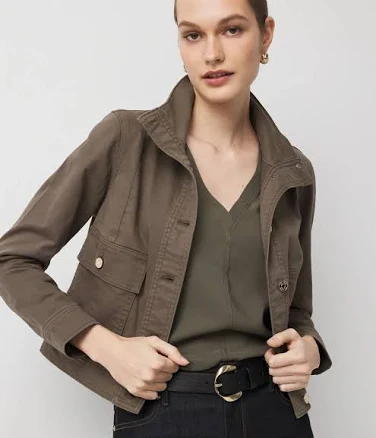 White House Black Market Petite Pret Utility Jacket