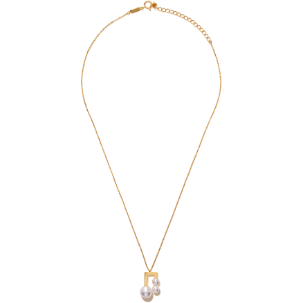 Tasaki 18kt Yellow Gold Akoya Pearl Pendant Necklace