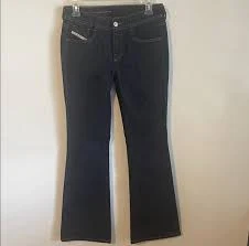Diesel 1969 D-Ebbey Women Jeans Flare Bootcut Dark Wash Size 26 / 31" Inseam