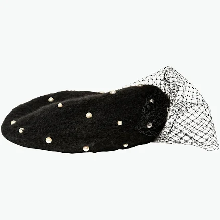 Jennifer Behr Pearl Voilette Beret