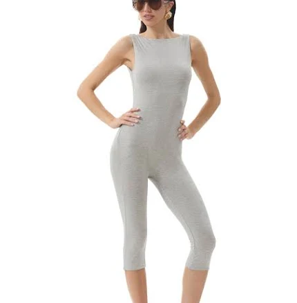 AFRM Tahlia Capri Jumpsuit in Black