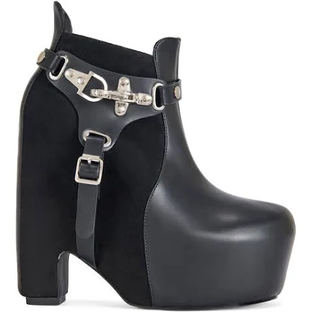 Azalea Wang Women's Abyss Platform Block Heel Booties