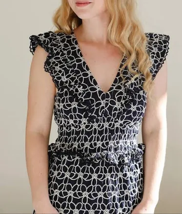 Cindy Embroidered Midi Dress
