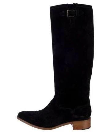The Office of Angela Scott Suede Riding Boots