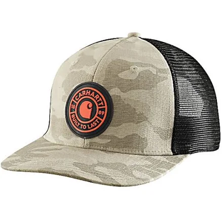 Carhartt Men's Ripstop Mesh-Back Camo Cap