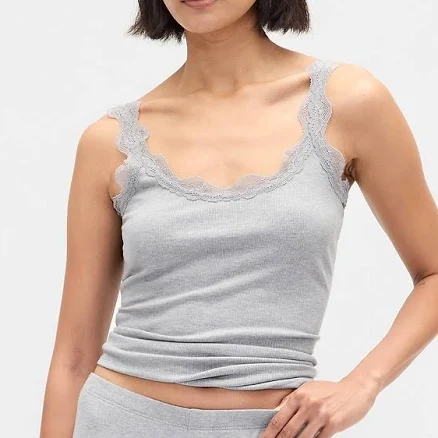 Gap Women's Mini Rib Wide-Leg Pants