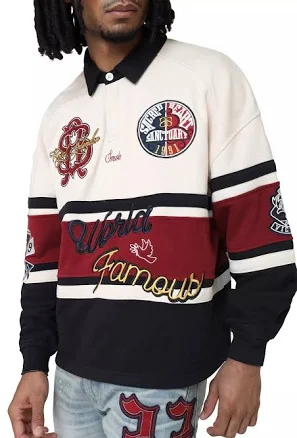 Smoke Rise Men's Ivy Syrah Rugby Shirt