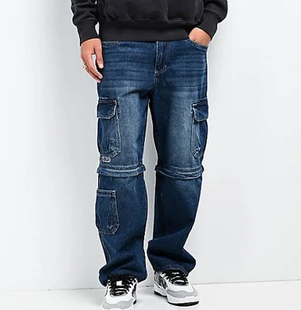 Empyre Men's Sk8 Denim Zip-Off Jeans