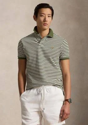 Cotton Mesh Slim-Fit Polo Shirt