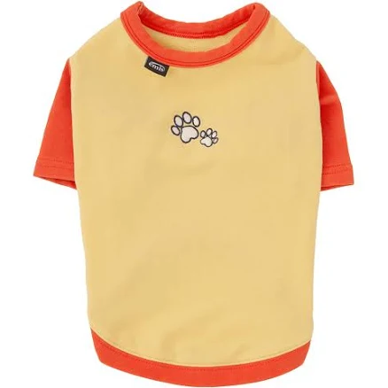 [Pet] Ringer Tee-Yellow/Orange - Emis
