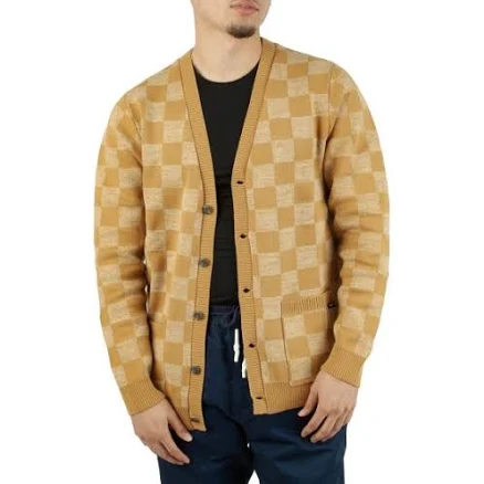 Checkerboard Jacquard Cardigan Sweater VN0000J65RJ