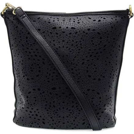 Lazer Cut Eyelet Bucket Crossbody