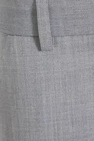 Mélange wool-blend straight-leg pants - gray - UK 6