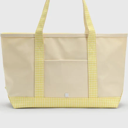 Trvl Design Women's Medium Canvas Tote Bag with Buttercup Trim