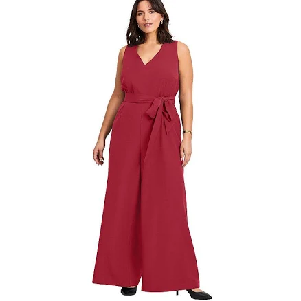Avenue Plus Size Cool Hand Wide Leg Jumpsuit