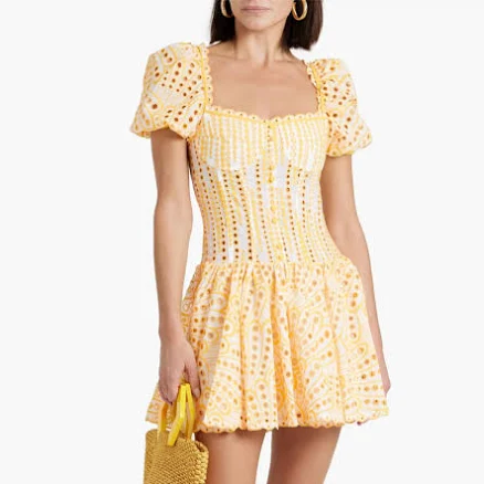 Charo Ruiz Ibiza Embroidered Yara Mini Dress