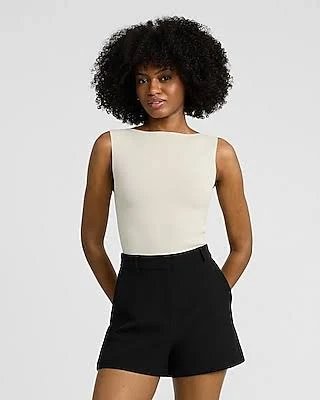 Express Women's Editor Studio Stretch Twill High Waisted Tailored Shorts