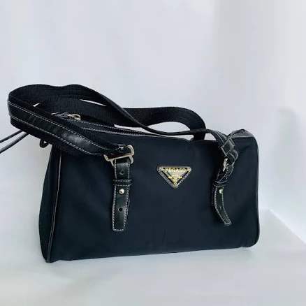 Canvas/Leather Shoulder Bag