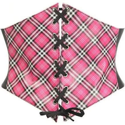 Daisy Corsets Lavish Plaid Lace-Up Corset Belt Cincher