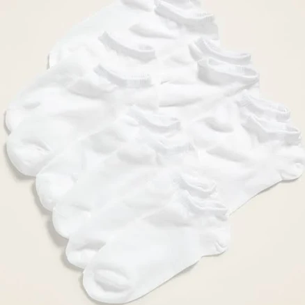 Old Navy 6-Pack Ankle Socks Bright White