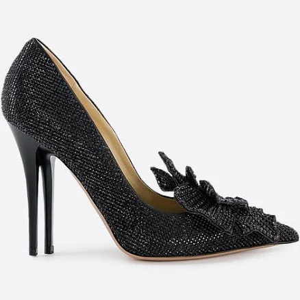 Bonsoir Strass & Flower Pumps