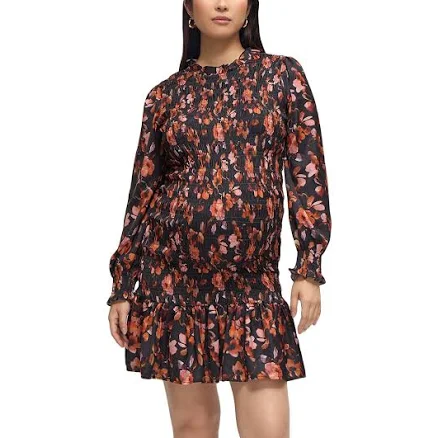 Ingrid & Isabel Maternity Smocked Mini Dress