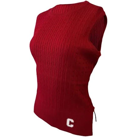 Emb. Block C Sleeveless Cable Knit