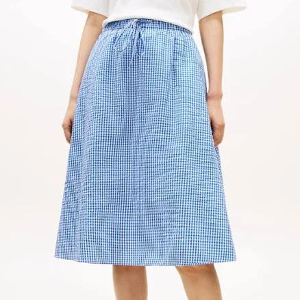 Tommy Hilfiger Women's Gingham Elastic Waist Skirt