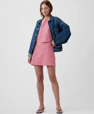 Gap Women's Linen-Blend Pull-On Mini Skirt