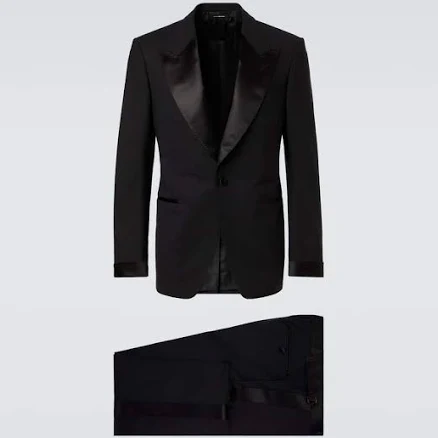 Tom Ford Men Shelton satin-trimmed wool-blend tuxedo