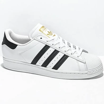 adidas Superstar ADV White & Black Skate Shoes