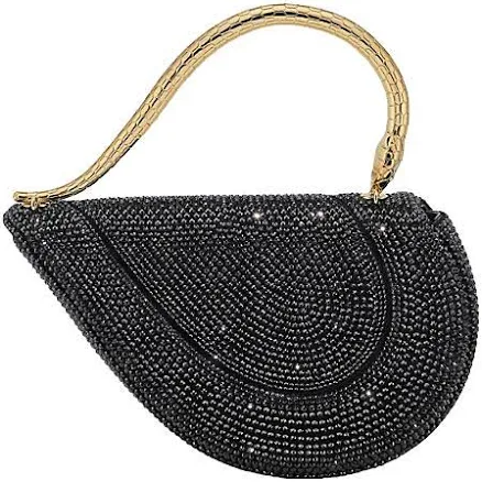 Bvlgari Serpenti Cuore Crystal Top-Handle Bag