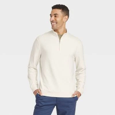 Goodfellow & Co Men's Heavyweight French Terry Turtle Neck Sweatshirt