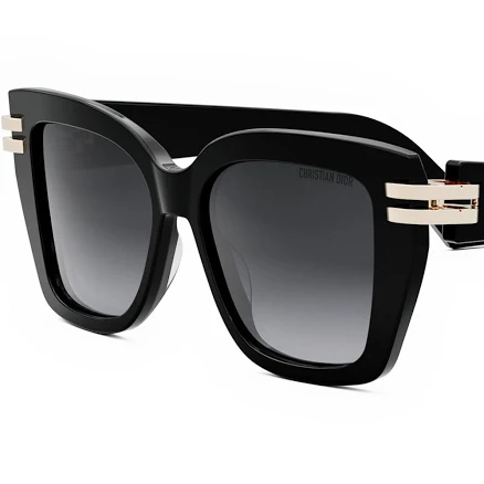 Dior CDior S1I Sunglasses (Black/Grey - Square - Women)