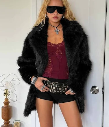 Princess Polly Super Trouper Faux Fur Jacket