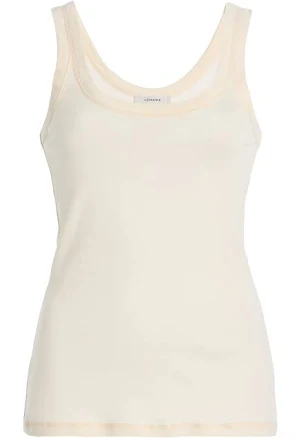 Lemaire - Ribbed Cotton Tank Top - Ivory - M - Moda Operandi