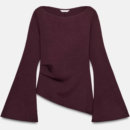 Zara Interlock Long Sleeve Top