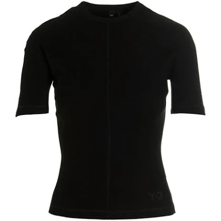 Y-3 Logo Printed Short-Sleeved Crewneck T-Shirt - S