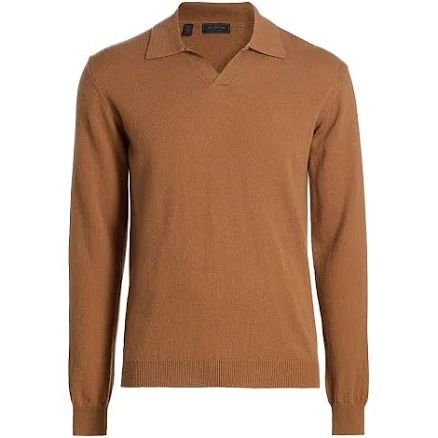 Saks Fifth Avenue Men's Cashmere Johnny Collar Polo Sweater