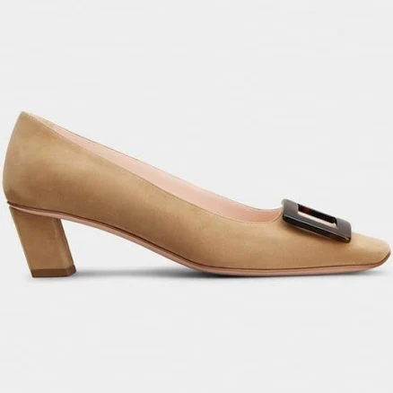 Belle Vivier Suede Pumps