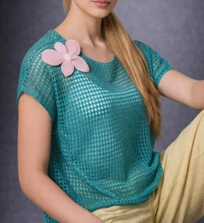 Organic Cotton Camelia Flower Vest