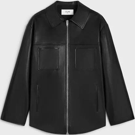 CELINE Men's Lambskin Overshirt