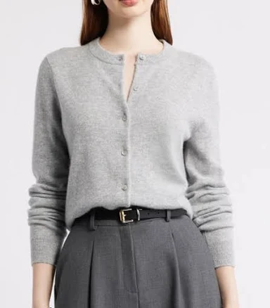 Nordstrom Cashmere Button-up Cardigan
